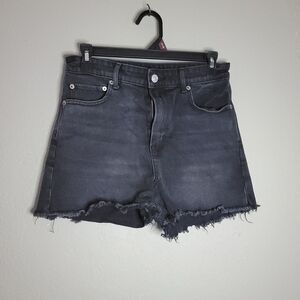AMERICAN EAGLE Black Denim Stretch Shorts Size 4